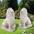 modern garden outdoor marble carving decorative lion sculpture